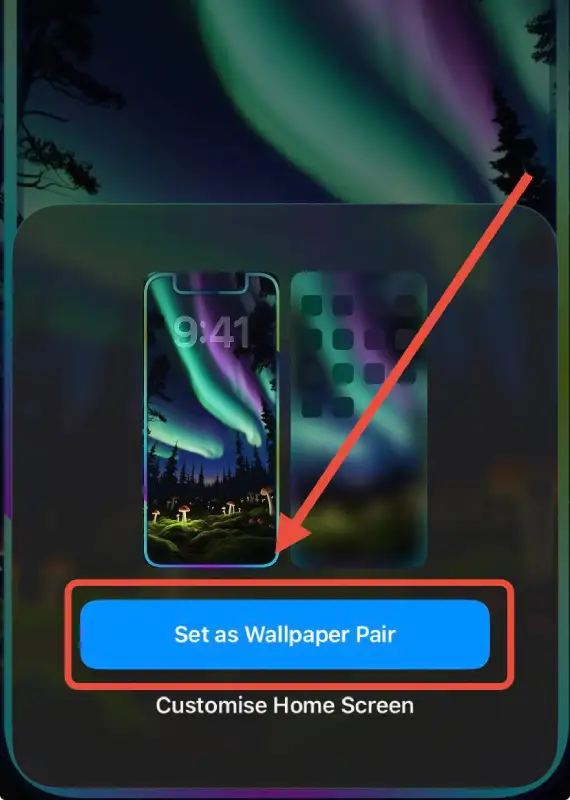 Tap Add and choose wallpaper option